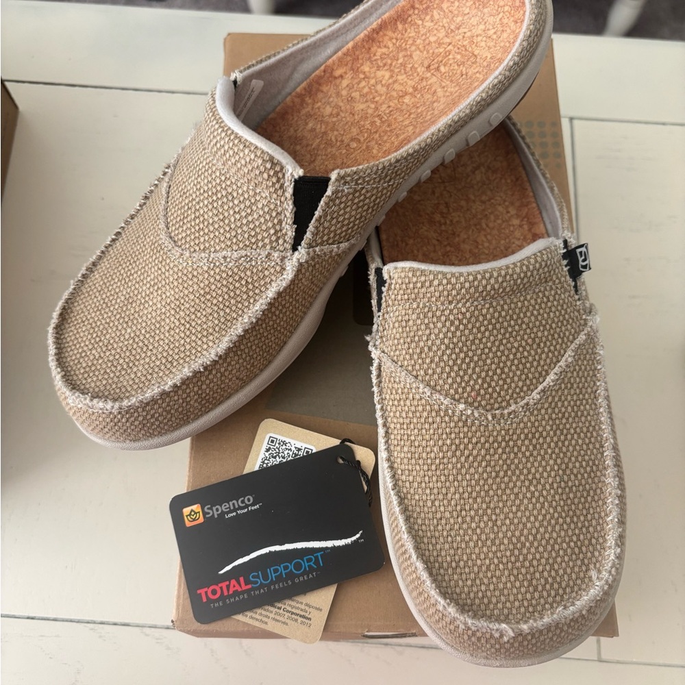 Spenco Women's Beige Slip-On Loafers